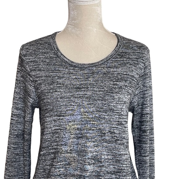 Sundry Women’s Heather Gray Knit Blouson Ruched Dress Size 1 Regular Size S - Picture 4 of 12